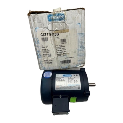 Leeson 101769.00 General Purpose Motor, 1/3 HP, 208-230/460V, 1725 RPM, 3-Phase