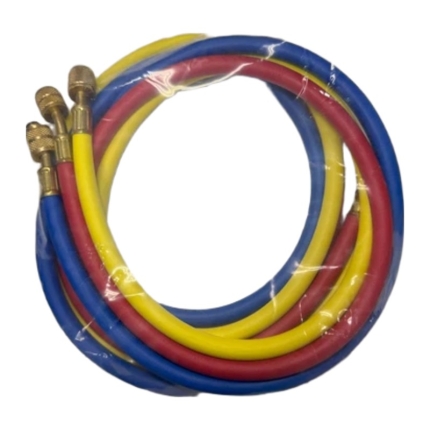 Manifold Charging Hose, 36", 1/4" SAE x 5/16" SAE, Red/Blue