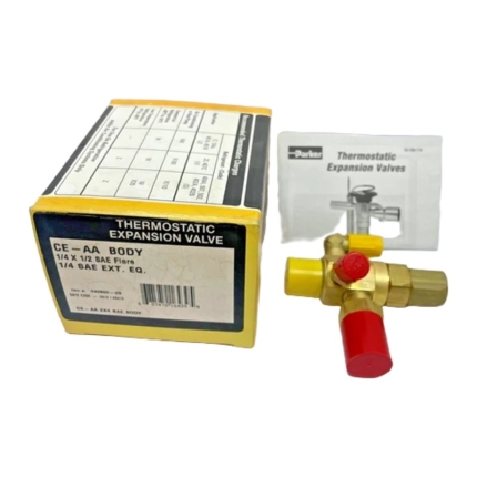 Parker CE-AA 040500-03 Thermostatic Expansion Valve, 1/4" x 1/2"