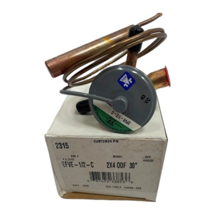 Sporlan EFVE-1/2-C Thermostatic Expansion Valve (TXV), R-22, 1/2 ton, SAE flare, external equalizer