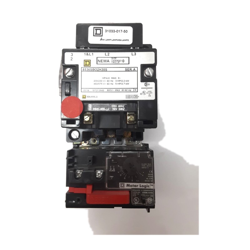 Square D 8536SBO2H30S NEMA Magnetic Motor Starter Square D 8536SBO2H30S NEMA Magnetic Motor Starter