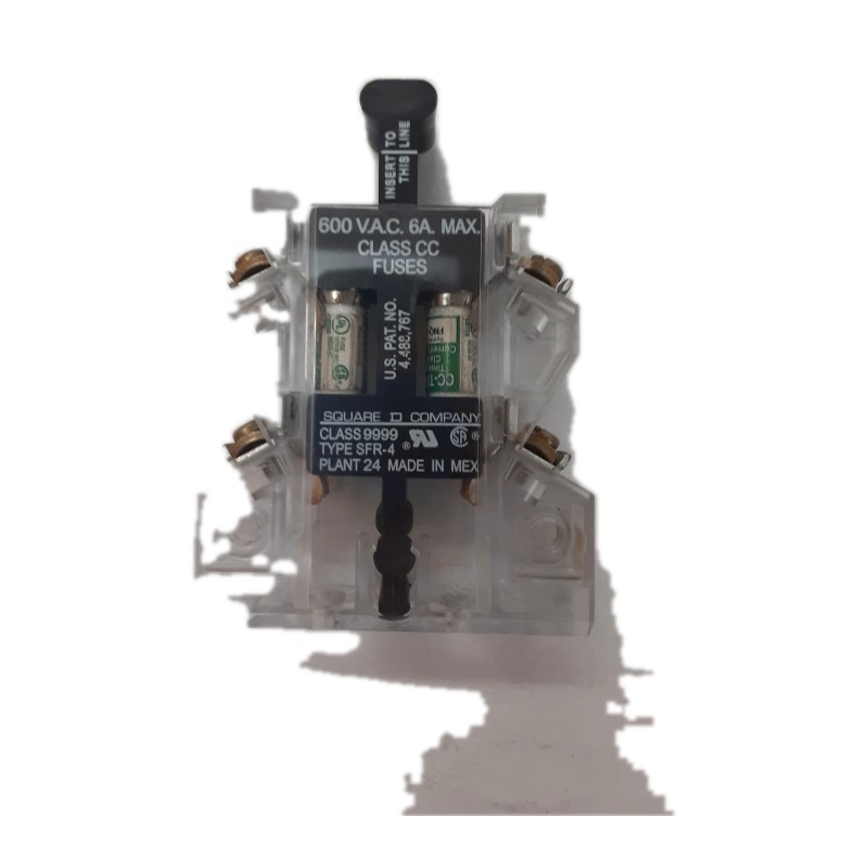 Square D A30010-381-01B Double Control-Circuit Fuse Holder Square D A30010-381-01B Double Control-Circuit Fuse Holder