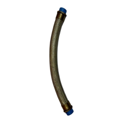 Stainless Steel Braided Flexible Hose with Threaded Nipples, 28"