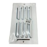 TRUaire 401M 1-Way Curved Blade Supply Register, White, 8" x 4" view 2