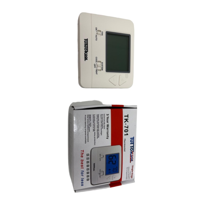 TuttoKool TK-701 Non-Programmable Digital Thermostat TuttoKool TK-701 Non-Programmable Digital Thermostat