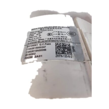 Welling ZKFN-120-8-2 Resin Pack Brushless DC Fan Motor view 2