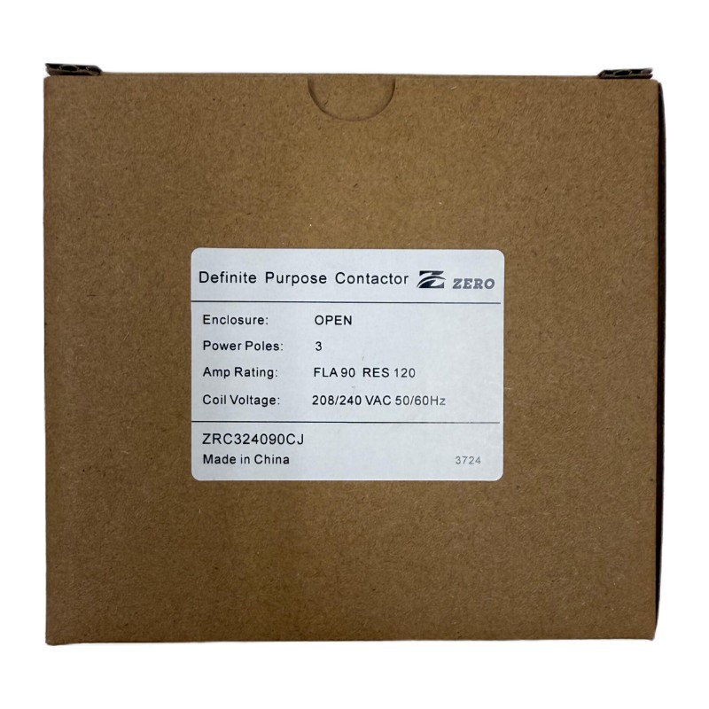 Zero ZRC324090CJ Definite Purpose Contactor, 90A Zero ZRC324090CJ Definite Purpose Contactor, 90A